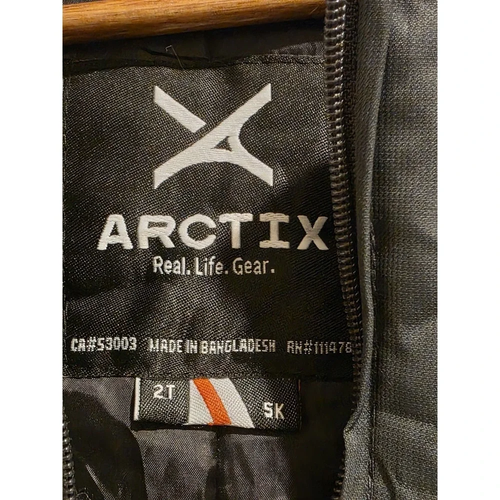 Arctix Toddler Kids Bib Overall Pants Snow Ski High Chest Zip , Size 2T Sku 7